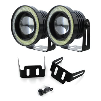 YSX LED prednja magla svjetla s Angel Eye, 2,5-inčni, visoka jačina, dnevna svjetla, 12V, 10W