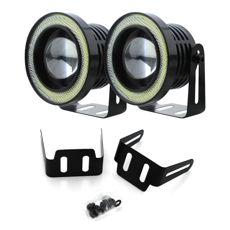 YSX LED prednja magla svjetla s Angel Eye, 2,5-inčni, visoka jačina, dnevna svjetla, 12V, 10W