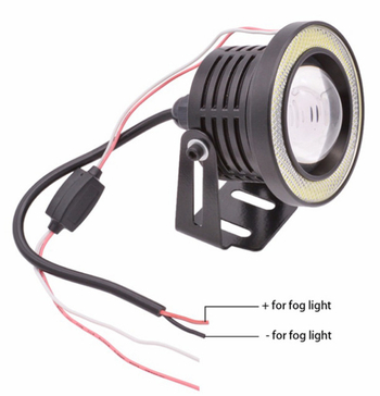 LED svjetlo za maglu s Angel Eye - 30W, 12V, 450LM, 6000K