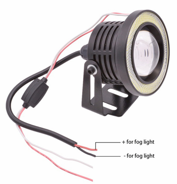 LED svjetlo za maglu s Angel Eye - 30W, 12V, 450LM, 6000K