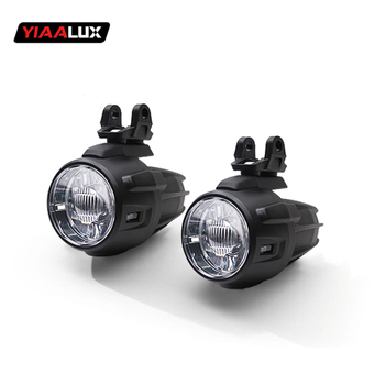 LED prednji svjetlosni sklop za motocikl BMW — aluminijsko kućište, PC objektiv, model YIA-BMW-FG, 20W, 12V, 1.5A