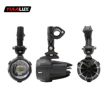 LED prednji svjetlosni sklop za motocikl BMW — aluminijsko kućište, PC objektiv, model YIA-BMW-FG, 20W, 12V, 1.5A
