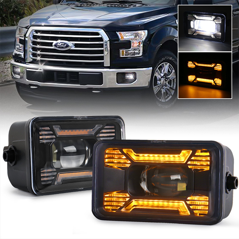 OL-21F150 LED prednje svjetlo za maglu s DRL, 30W, 12V, 1300 lm, 6500K, za Ford F-150 (2015–2016)