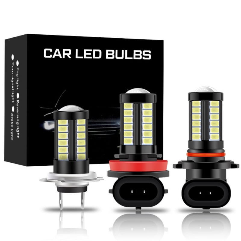Prednje LED svjetlo za maglu za auto, 12-24V, 5730 LED, 600 lm, 6000K, kompatibilno s H11/H8, 9006/9005, H4/H7/H16