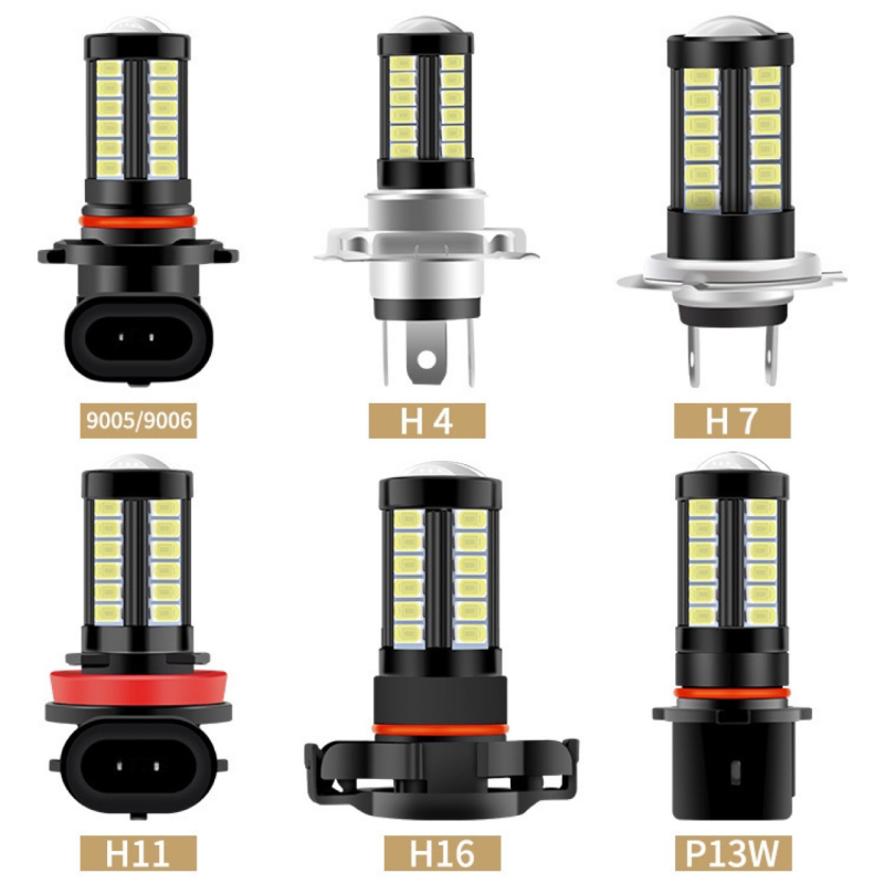 Prednje LED svjetlo za maglu za auto, 12-24V, 5730 LED, 600 lm, 6000K, kompatibilno s H11/H8, 9006/9005, H4/H7/H16