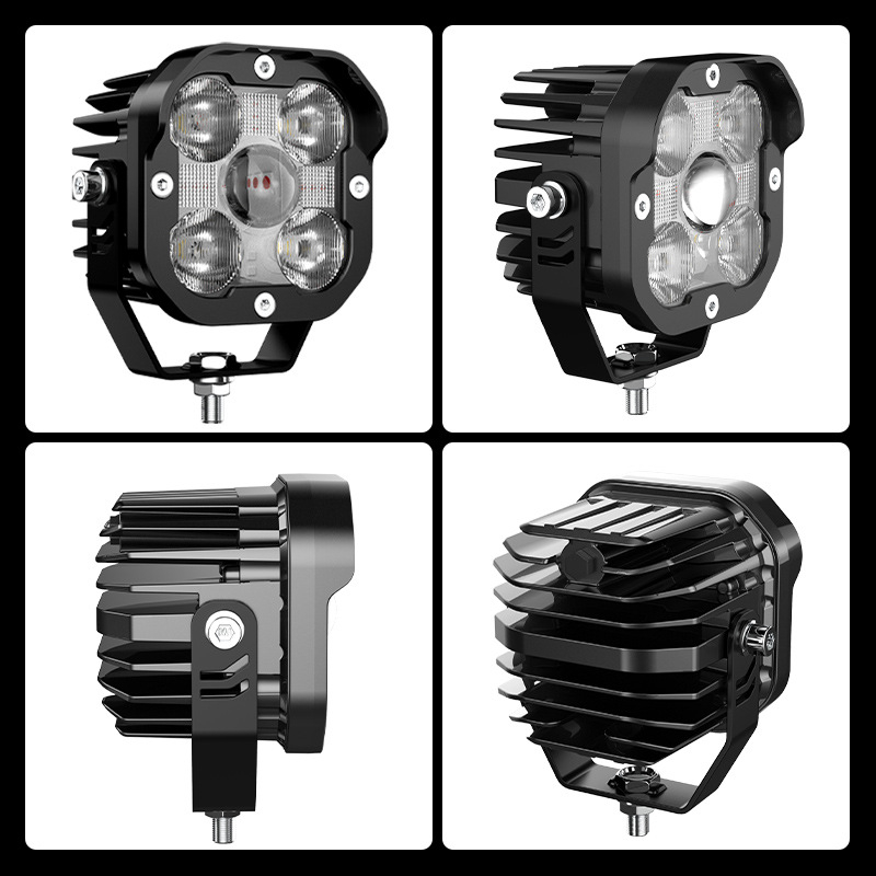 LED svjetlo 50W za terenska vozila, montirano na A-stup, prednje svjetlo za motocikle i električna vozila, aluminijska legura, model GZ12