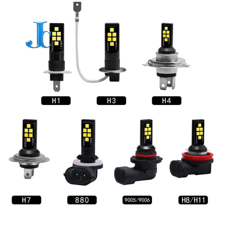 LED žarulja za automobilsku maglu za H11/H1/H3/9005/881/880/H4/H7 – 12W, 12V, 480LM, 50000h