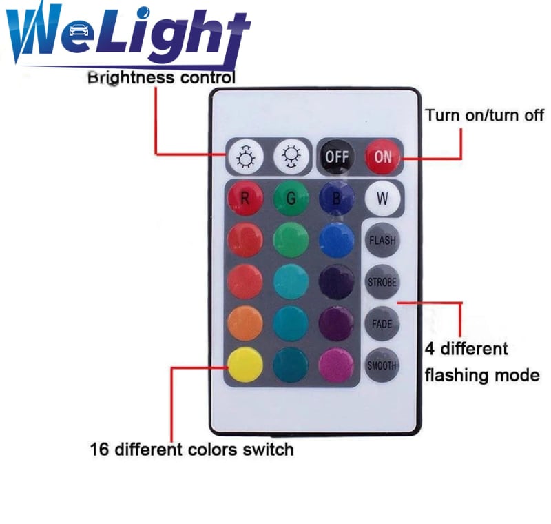 LED COB svjetlo za maglu RGB anđeoske oči, daljinsko upravljanje, 12V, 30W, 6500K, 3000 lm