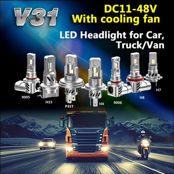 Far LED pentru automobil și lumină de ceață - 100W, 12-48V, 5000-7000lm, IP67, H7W CSP Direct Plug