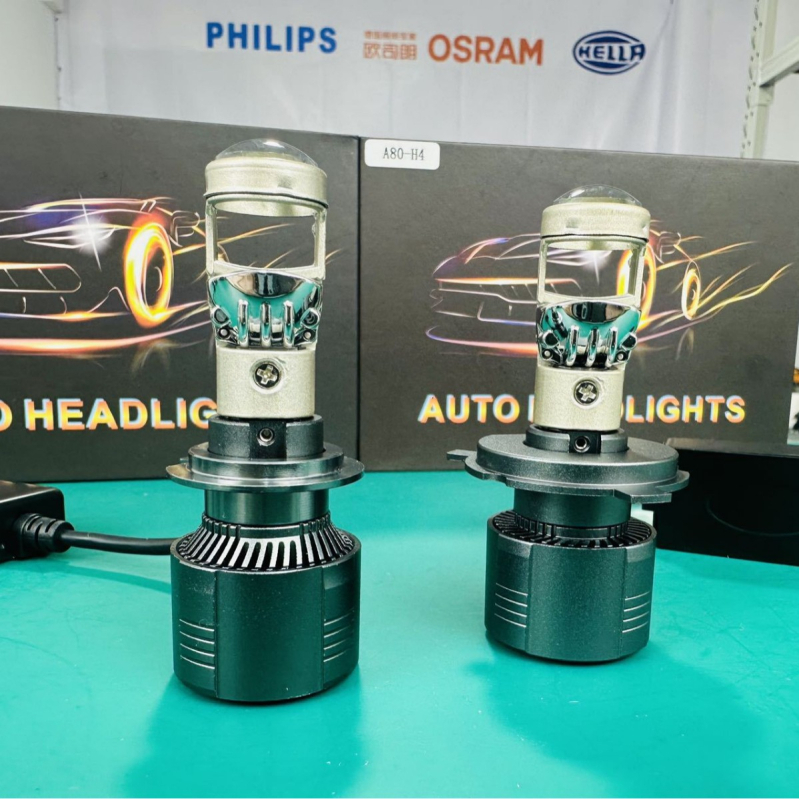 A80 LED automobilska leća s fisheye prednjim svjetlom, dvostruki zrak 9005/H7/H11