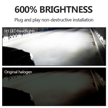 H1 LED prednje svjetlo za automobil, 3570 LED, 14W, 12V, vijek trajanja 500000 h, 300 lm