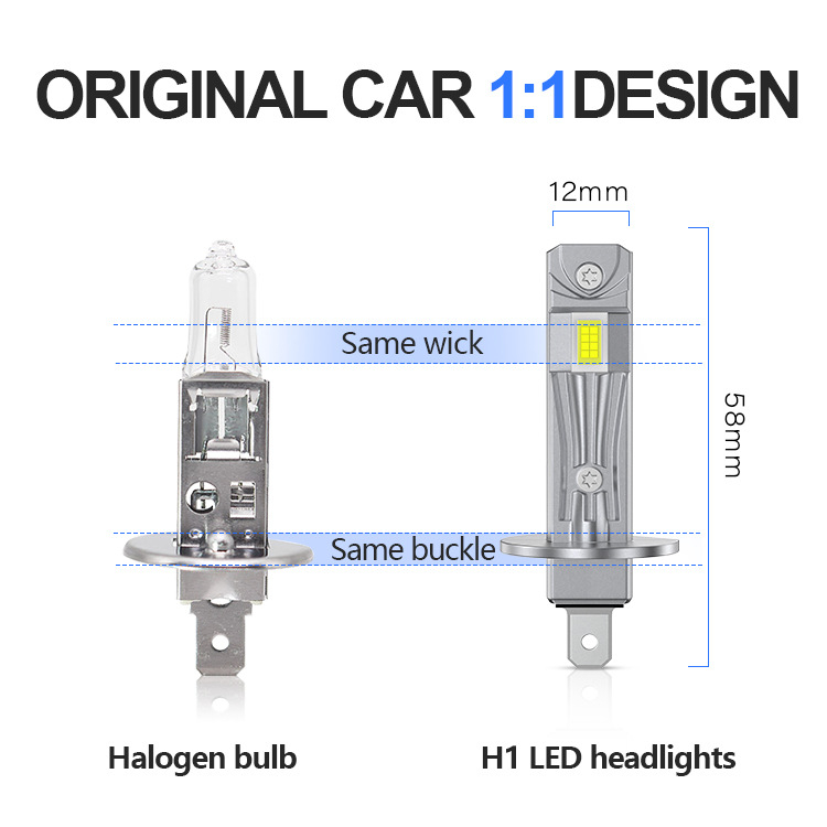 H1 LED prednje svjetlo za automobil, 3570 LED, 14W, 12V, vijek trajanja 500000 h, 300 lm
