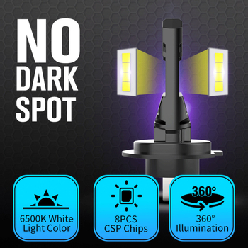 LED autófény H7, közvetlen csatlakozás, 15W, 10-30V, 1200 lm, minden egyben kialakítás, hőmérséklet-szabályozás, univerzális jármű-kompatibilitás, 30 000 óra élettartam