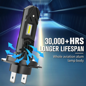 LED autófény H7, közvetlen csatlakozás, 15W, 10-30V, 1200 lm, minden egyben kialakítás, hőmérséklet-szabályozás, univerzális jármű-kompatibilitás, 30 000 óra élettartam