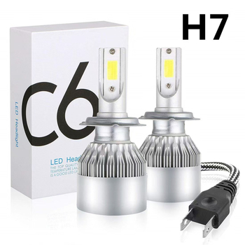 C6 LED prednja svjetla za automobil, 36W, 12-24V, 3800 lm, aluminijsko kućište