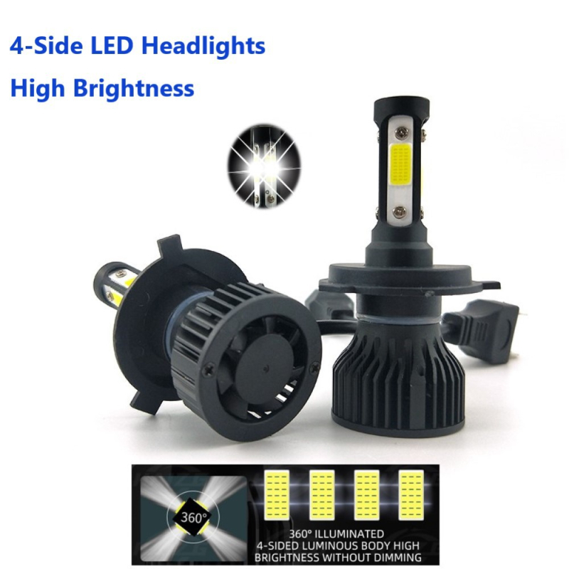 Auto LED far V7 s četverostrukim COB LED-om i integriranim visokim/nižim snopom, 48W, 4800LM, 12V