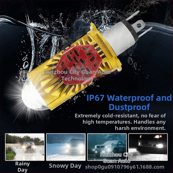 H4 LED auto farovi s integriranim visokim i niskim snopom, vodootporni, 5000 lm, 12V, aluminijsko kućište, model M01J