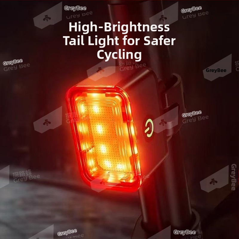 Lumină spate pentru bicicletă pentru MTB și biciclete de drum, reîncărcabilă, lumină de avertizare pentru plimbări nocturne