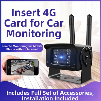 4G auto uzraudzības kamera ar attālinātu balss interkomu, 3.6 mm fiksēts objektīvs, 0.01 lx, IR 5–20 m, DC12V, modeļa A18, piemērots automobiļiem, autobusiem un kravas automobiļiem