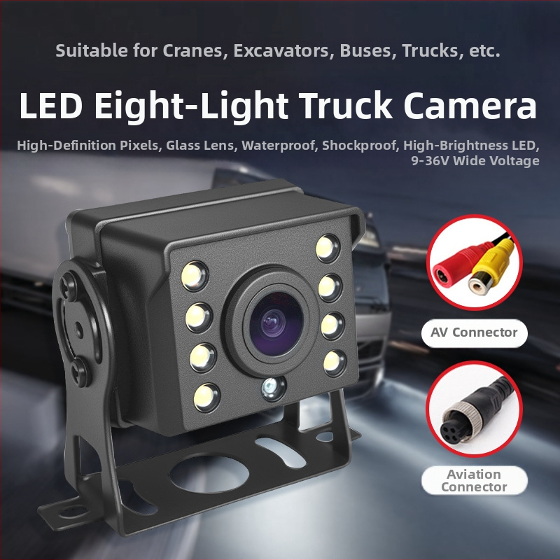 Zadnja kamera za autobuse/minibuse, 8 LED, 170° kut, 720×480 PAL, 9–36V, 5W