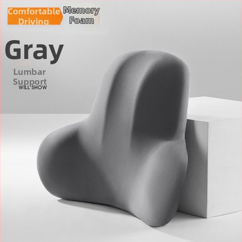 Персонализирана автомобилна лумбална подложка с печатано лого, изработена от млечен шёлк, памет пяна, универсална съвместимост, минималистичен дизайн