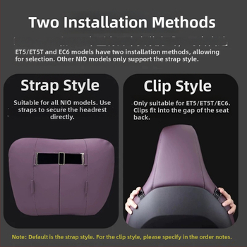 Автомобилен възглавник за глава и пояс за Weilai ET5/ET5T Travel Edition — кожа, персонализация, минималистичен стил, пълнеж от синтетично влакно, подходящ за всички сезони