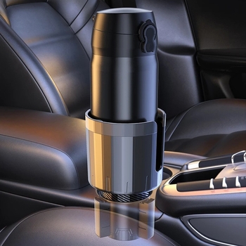 Auto držač za čaše — veliki izolirani, ABS, Model S.b, za središnju konzolu napitaka, podesiv lijevo i desno