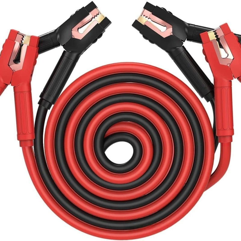 Kabel za startanje automobilske baterije 1500A, visok tok, bakrom obloženi aluminijski vodič, debeli kabel, aligator klipse