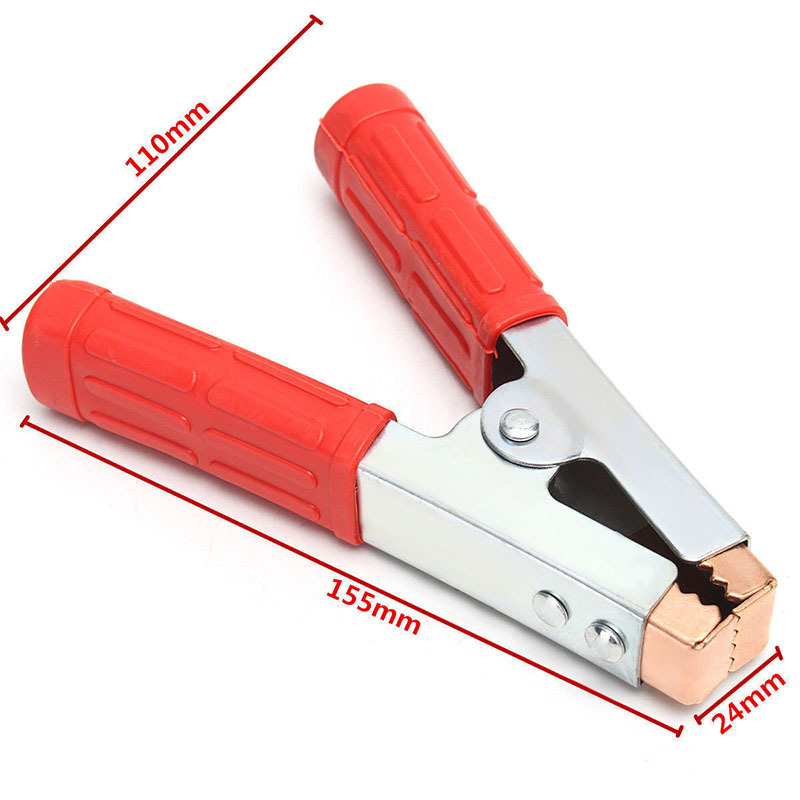 Auto baterija jumper kabel s galvaniziranim željezom krokodilske stezaljke, 1 mm debljina vodiča, kabel za spajanje baterije