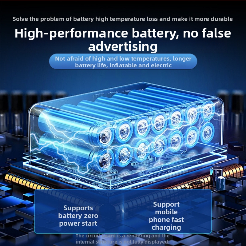 Automobilski starter – Velika kapaciteta, Prijenosni power bank, ABS kućište, Prilagodljivo, Ovlaštena privatna marka