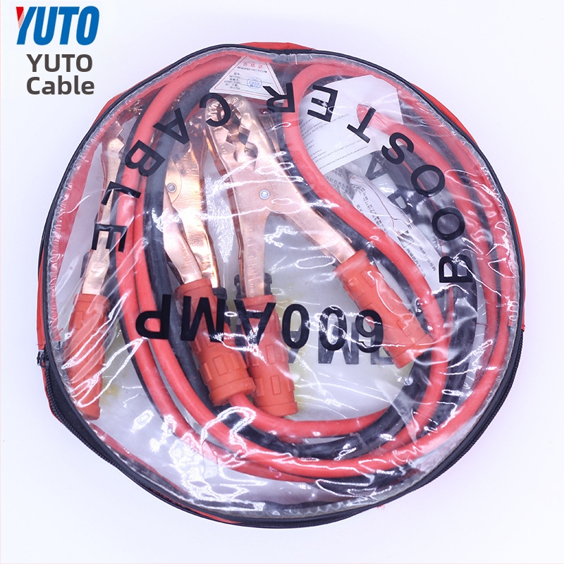 Autó akkumulátor indító kábel, 1500A, vezető rézbevonatos alumínium, fagypont-tűrés, kábel vészhelyzethez