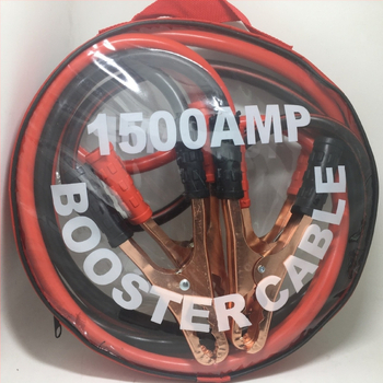 Automobiļa akumulatora iedarbināšanas kabelis, tīrs vara vadītājs, 1500A, drakona skava