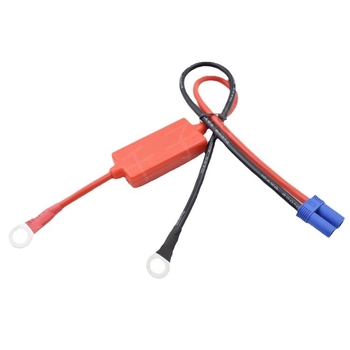 EC5 autó vészindító klipsz, 10 AWG tápkábel, szilikon bevonattal, autó akkumulátorhoz