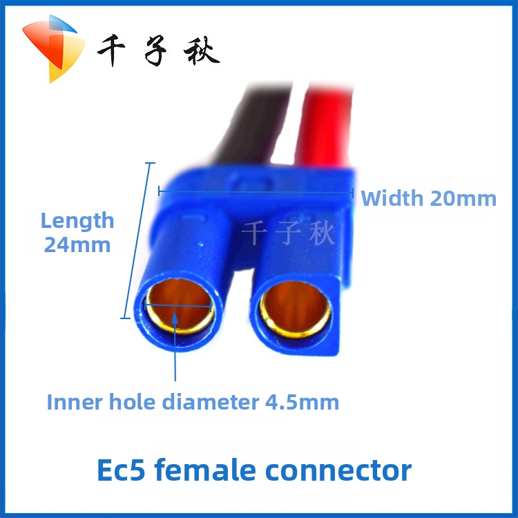 EC5 klipsy na núdzové štartovanie auta, napájací kábel 10 AWG, silikónová izolácia, pre batériu auta