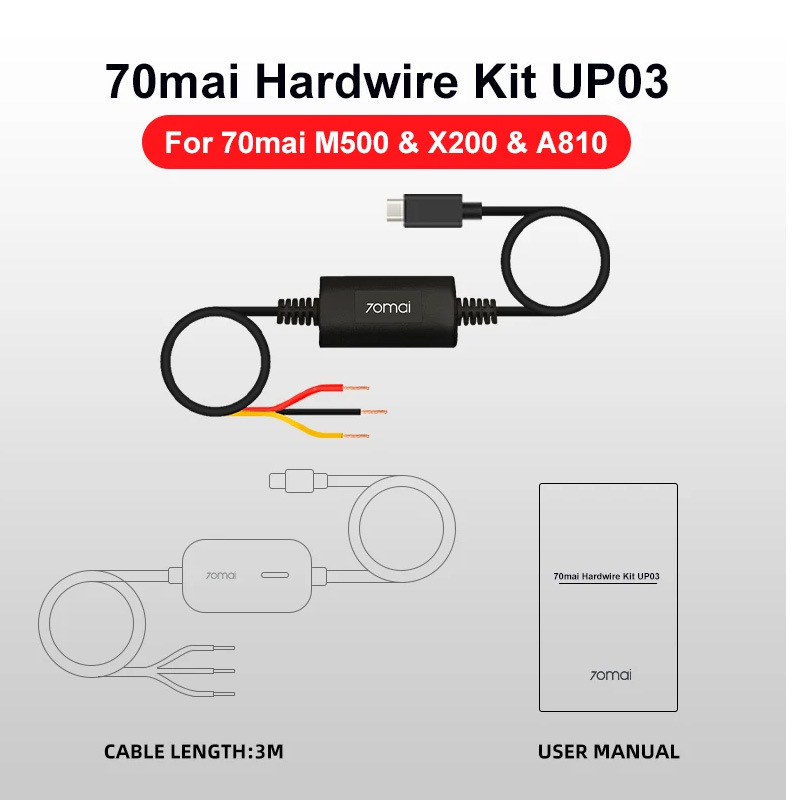 Dash kamera UP03 od 70Mai, za M500, nadzor parkiranja