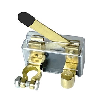 Odpojovač batérie pre auto so krytom, hlavný vypínač, ochrana proti úniku, svorka na batériu