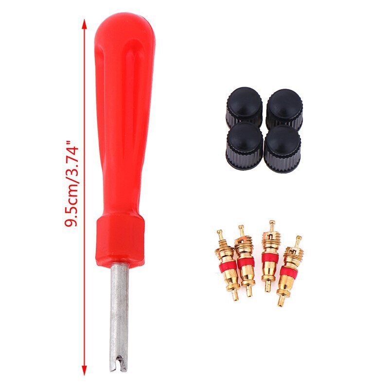 Set alata za jezgru ventila, 9-dijeli set za auto popravak, MOLIOO bakar + ABS