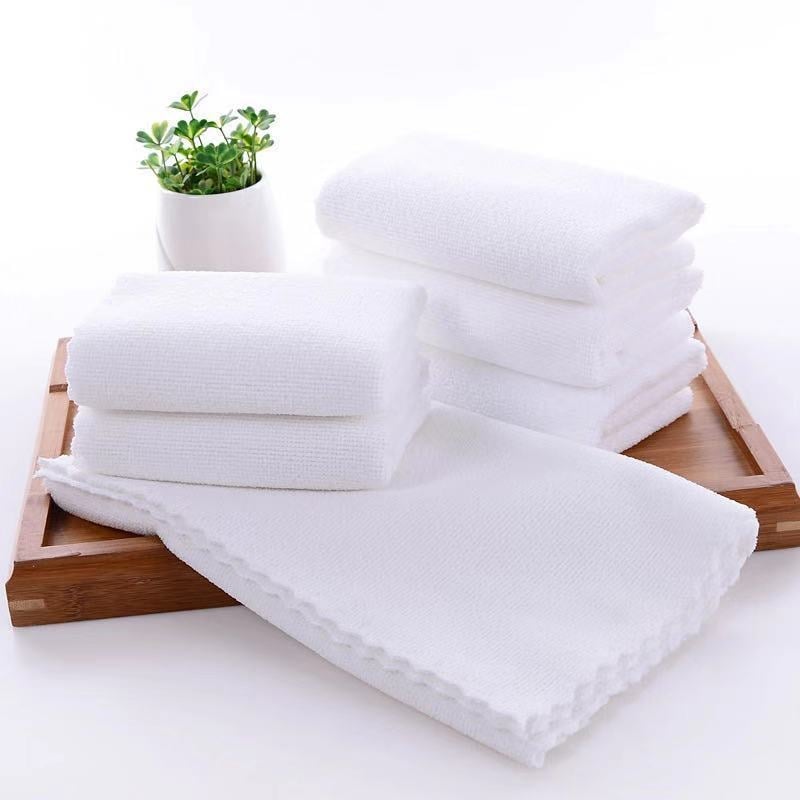 Bath Immortal bijeli ručnik za kupanje, 30×70 cm, warp-knit, s izrezanim rubom, finim vlaknima, 240 g/m²