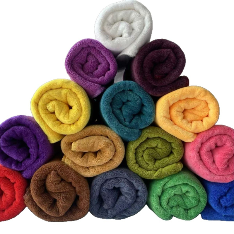 Mikrovlaknasti ručnik za kosu – turban za salon, debeo, 80–100 g, 150D vlakna