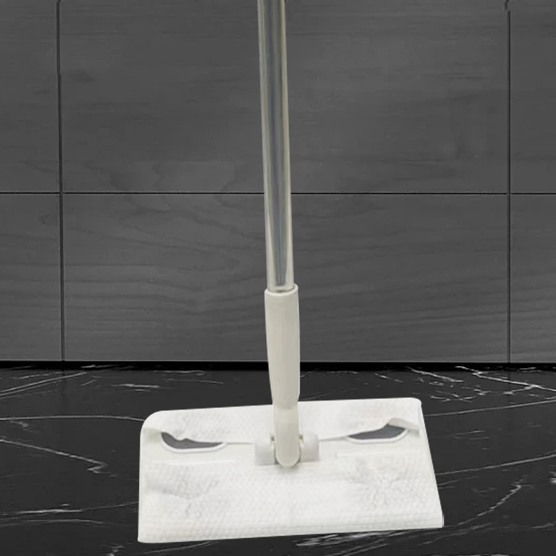 Lygus veidojimo plokščių veido mopas su veido rankšluosčiu, nerūdijančio plieno lazda, vieno pajėgumo vadymas, tiesioginis rankšluosčio įkrovimas, įprasta lazda + plastikinė plokštė