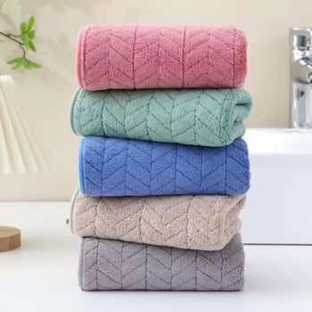 Uterák na tvár s vzorom pšeničného klasy, hrubší korálový flis, 150D, 120-140 g