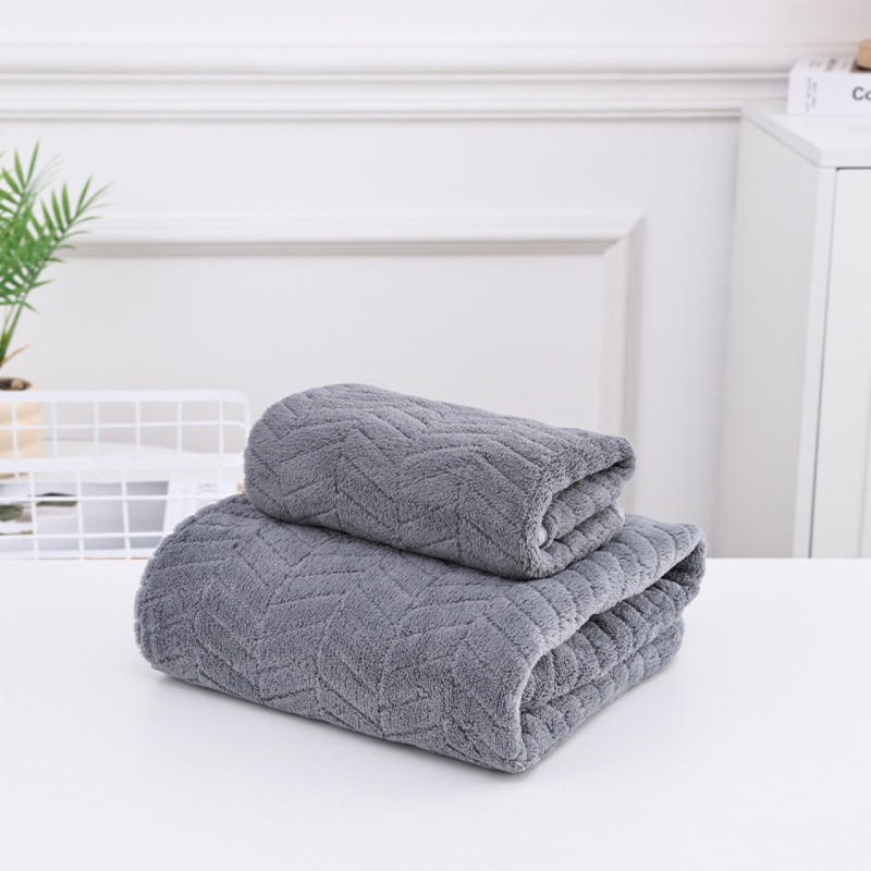 Uterák na tvár s vzorom pšeničného klasy, hrubší korálový flis, 150D, 120-140 g