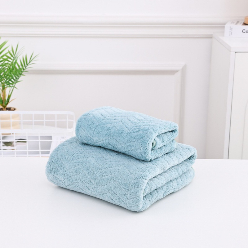 Uterák na tvár s vzorom pšeničného klasy, hrubší korálový flis, 150D, 120-140 g