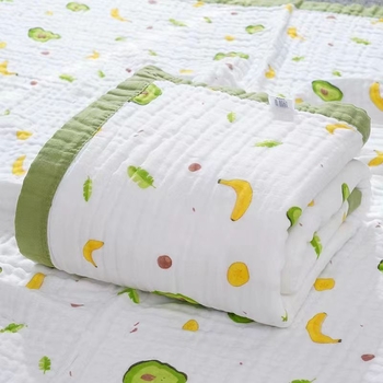 Dječji ručnik i deka od 100% pamuka, šest slojeva gaze, 400–500 g, otisak, prilagodljivo