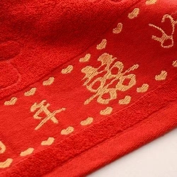 Kokvilnas dvieļa kāzu dāvanai – žakarda audums, 105 g/m², 16 pavedieni, kods b0273