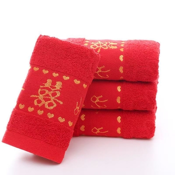 Kokvilnas dvieļa kāzu dāvanai – žakarda audums, 105 g/m², 16 pavedieni, kods b0273