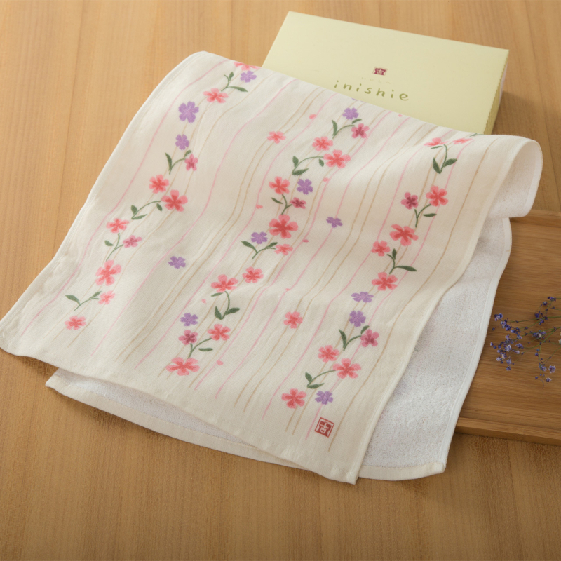 Uchino Wind Series Ručnici za lice od gaze, 3-komadni poklon paket