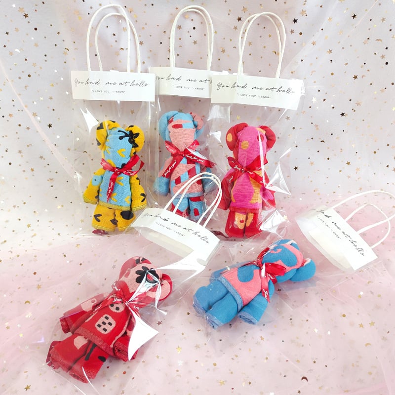 Lācīša formas kokvilnas dvieļu dāvana kāzām, džakarda audums, 50 g, 32 pavedieni, 99,9% kokvilna