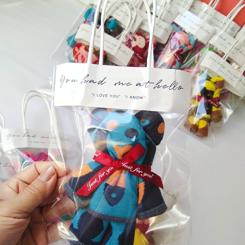 Lācīša formas kokvilnas dvieļu dāvana kāzām, džakarda audums, 50 g, 32 pavedieni, 99,9% kokvilna