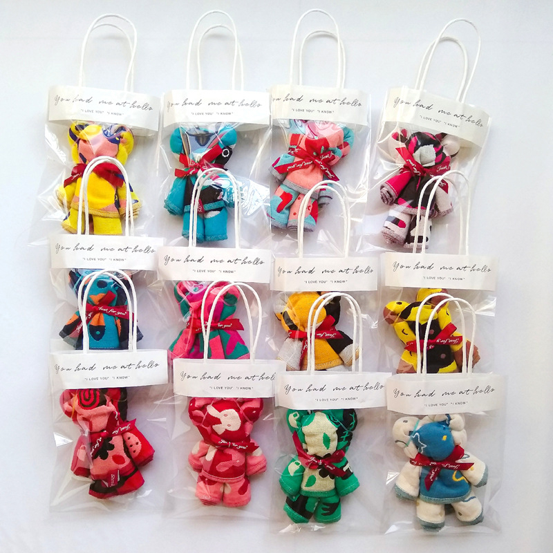 Lācīša formas kokvilnas dvieļu dāvana kāzām, džakarda audums, 50 g, 32 pavedieni, 99,9% kokvilna